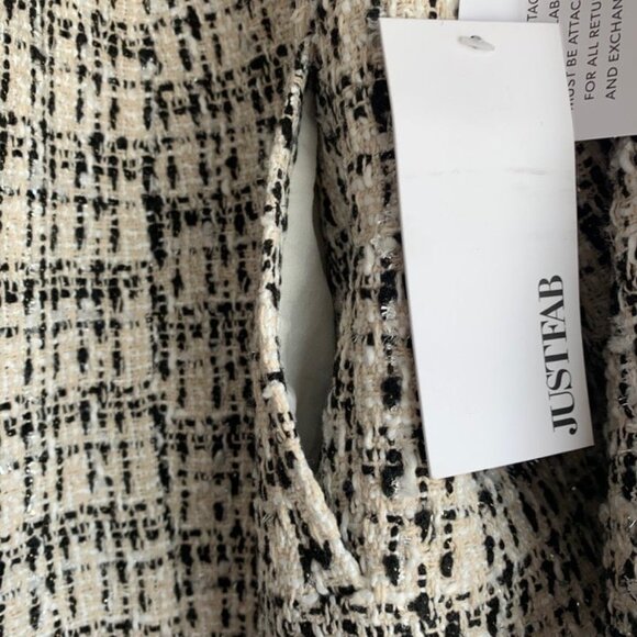 NWT JustFab Lurex Tweed Blazer Size 1X - Picture 6 of 7